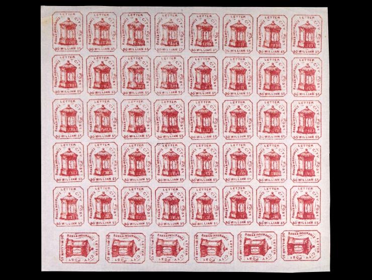 Hussey's Post, Reprint Sheet of 48